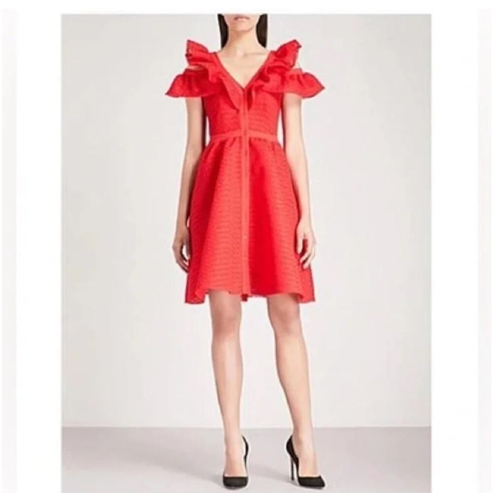 Maje Red Midi Dress